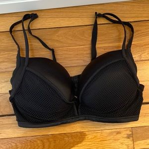 Torrid Black Mesh Bra 36DDD